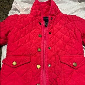 Ralph Lauren Red Quilted Puffer Jacket
